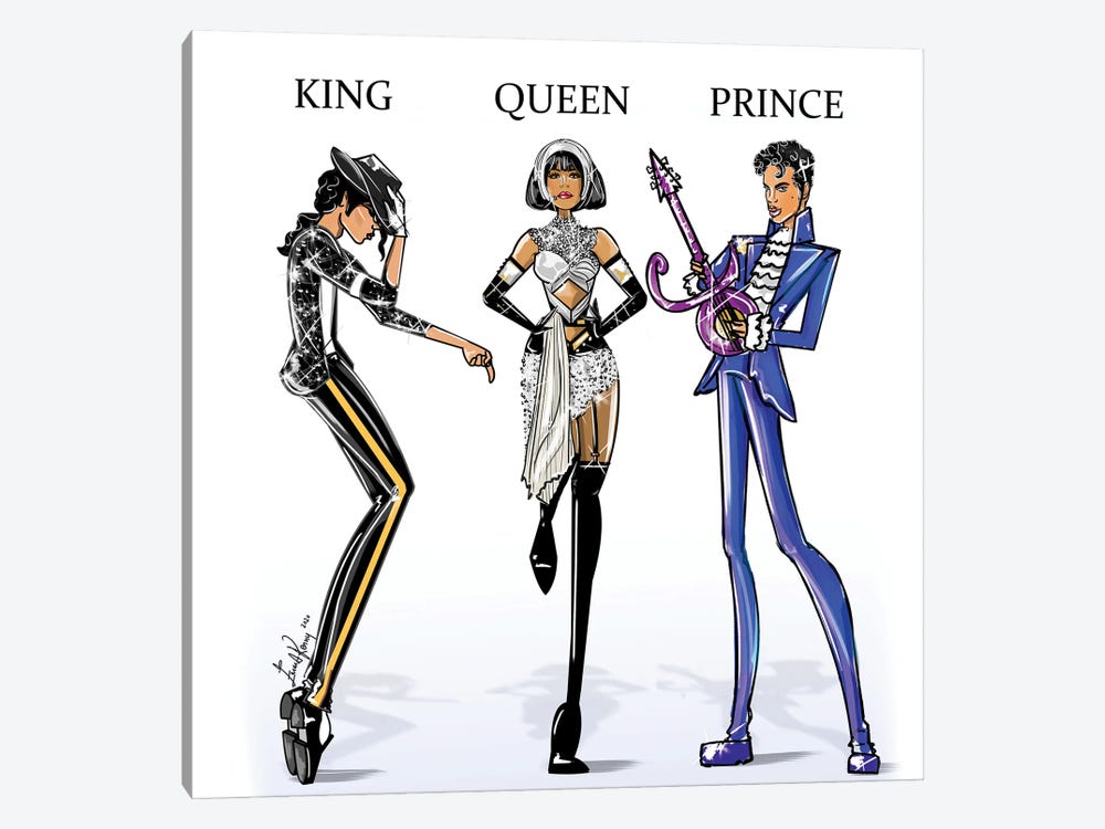 King Queen Prince by Emma Kenny 1-piece Canvas Art