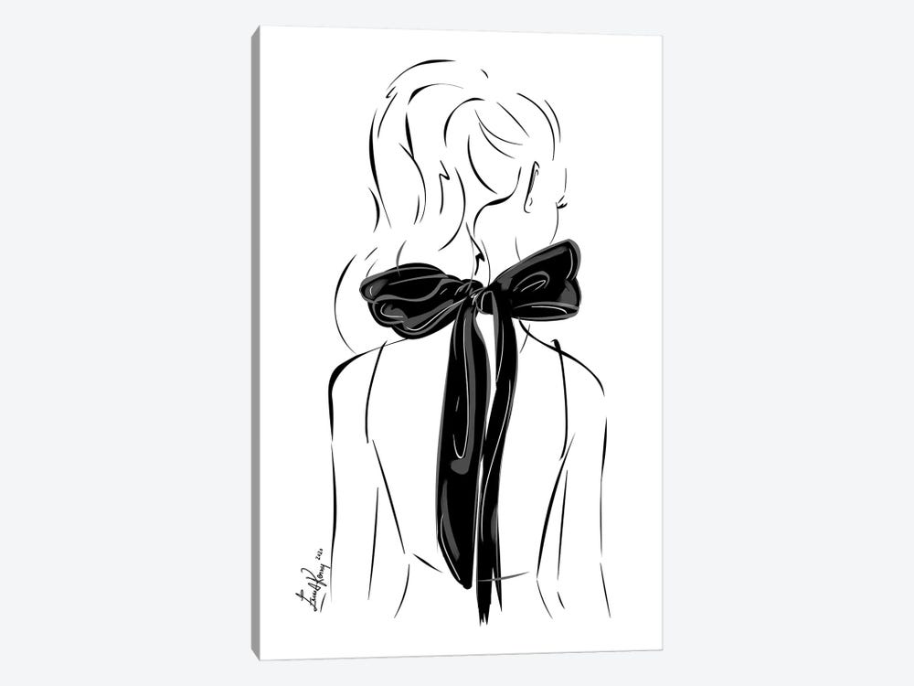 Black Bow by Emma Kenny 1-piece Art Print