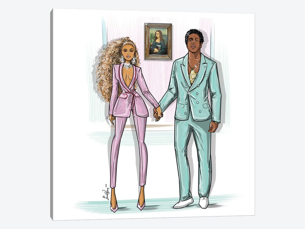Beyonce And Jay-Z, Love Is Everything by Emma Kenny 1-piece Canvas Artwork