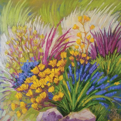 Flower Meadow by Ekaterina Prisich canvas print