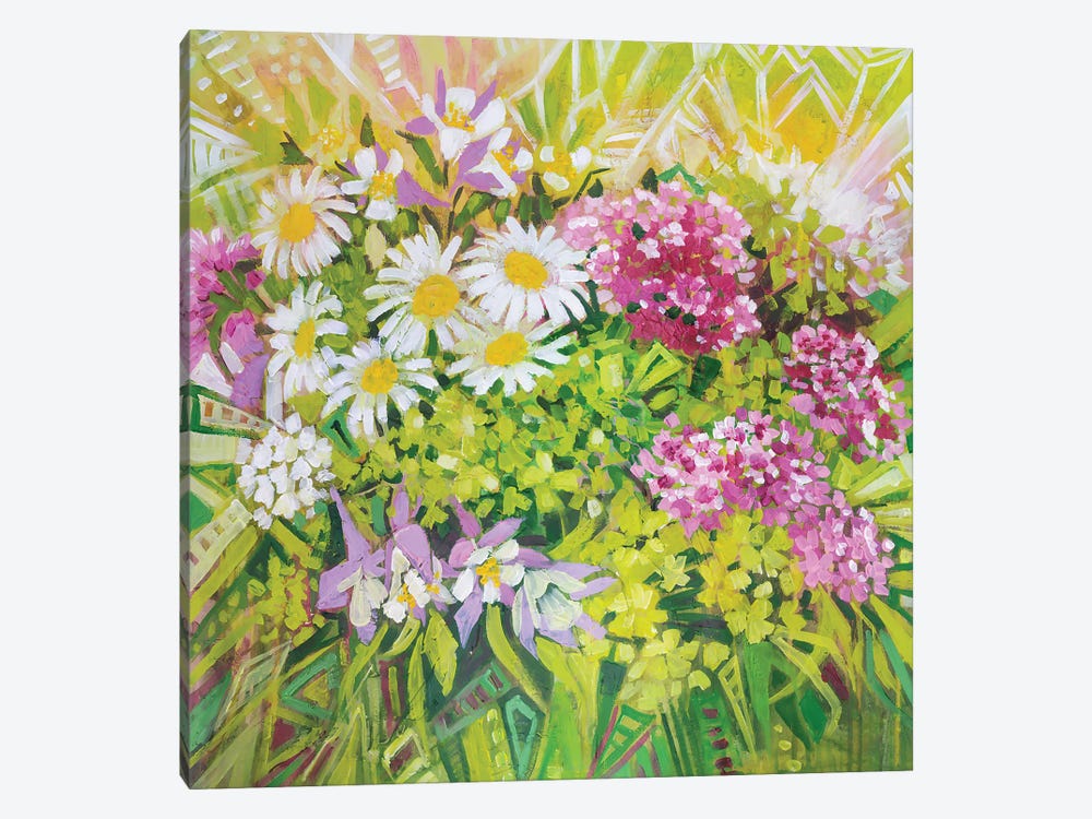 Summer Flowers Colledoscope by Ekaterina Prisich 1-piece Art Print