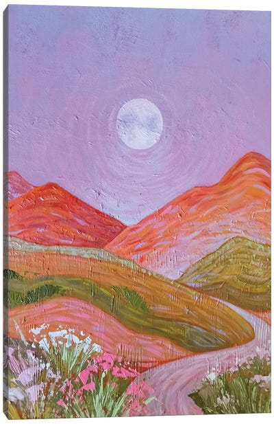 Moonlight Canvas Art Print - Moon Art