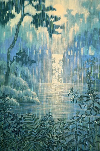 Ekaterina Prisich: Moon Waterfall by Ekaterina Prisich