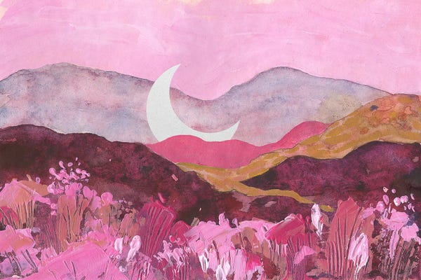 Ekaterina Prisich: Moon Cradle Among The Hills by Ekaterina Prisich