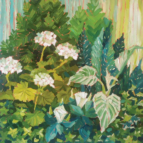 Textured Florals: Green Composition by Ekaterina Prisich