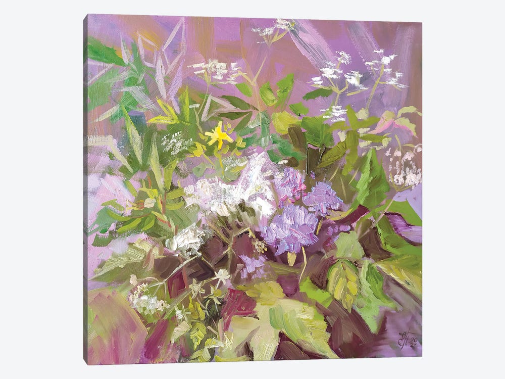 Wildflowers by Ekaterina Prisich 1-piece Canvas Print