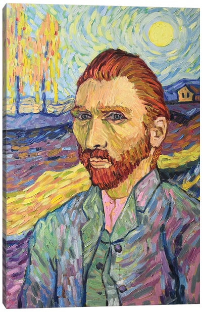 Van Gogh Portrait Canvas Art Print - Van Gogh & Friends