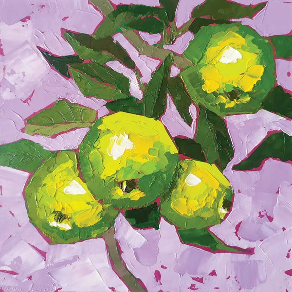 Ekaterina Prisich: Green Apple Branch by Ekaterina Prisich