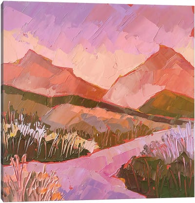 Purple Landscape Canvas Art Print - Ekaterina Prisich