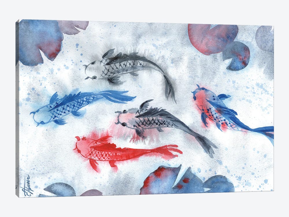 Koi Fish by Ekaterina Prisich 1-piece Art Print