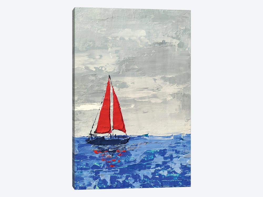 Red Sails by Ekaterina Prisich 1-piece Art Print