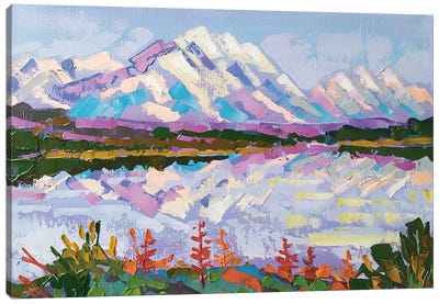 Denali Landscape Canvas Art Print - Ekaterina Prisich