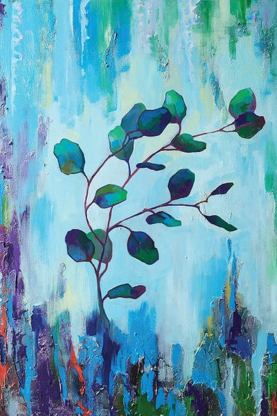 Blue Eucalyptus by Ekaterina Prisich art print