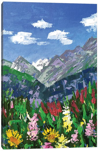 Mountain Landscape Canvas Art Print - Ekaterina Prisich
