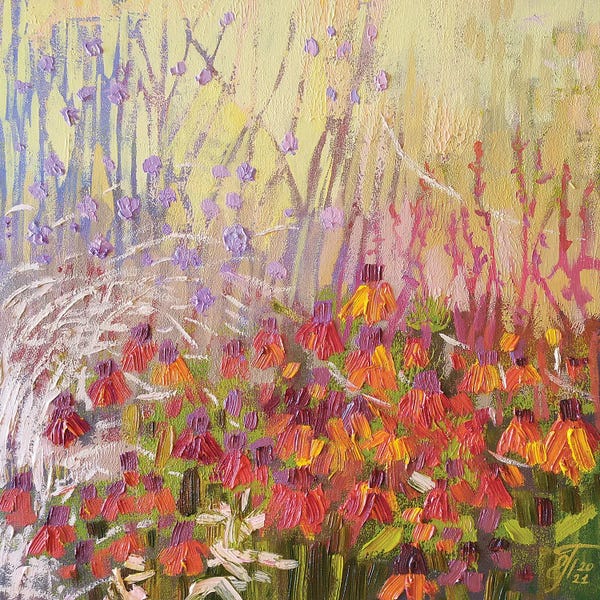 Ekaterina Prisich: Sunlit Flowers by Ekaterina Prisich