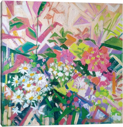 Flower Festival Canvas Art Print - Daisy Art