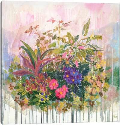 Floral Garden Mix Canvas Art Print - Ekaterina Prisich