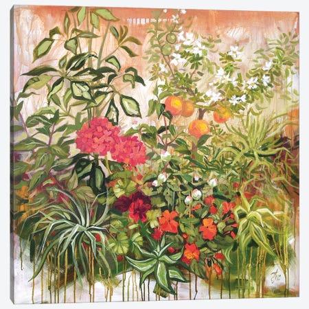 Tropical Garden Canvas Print #EKP87} by Ekaterina Prisich Canvas Art Print