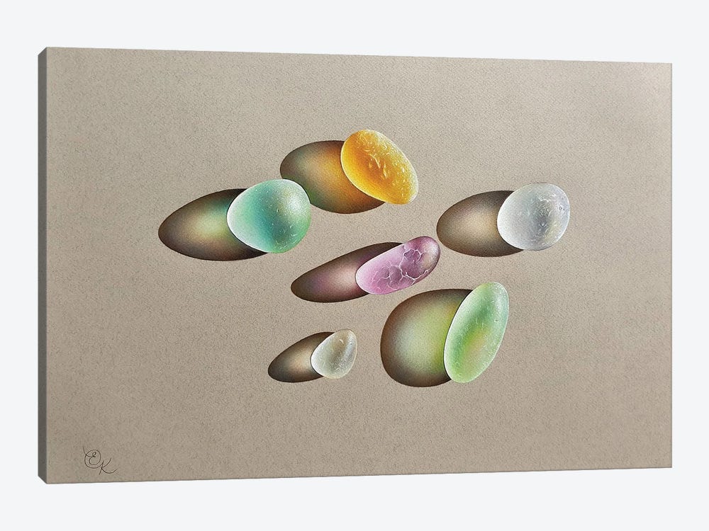 Glowing Seaglass by Elena Kolotusha 1-piece Art Print