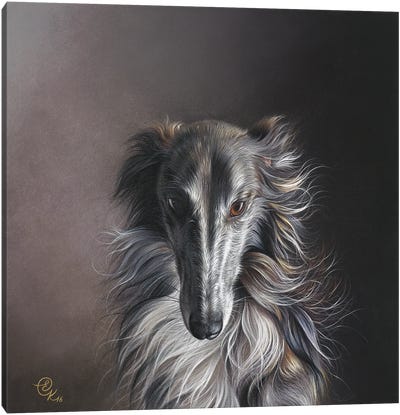 Twilight Angel Canvas Art Print - Greyhound Art