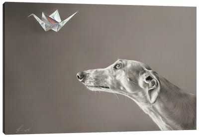Soul Hunter Canvas Art Print - Greyhound Art