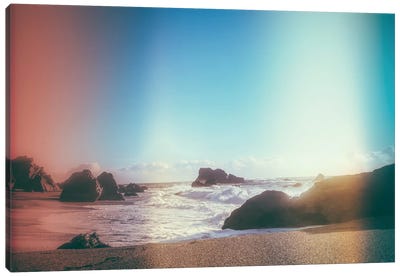 California Coastline Sunshine Canvas Art Print