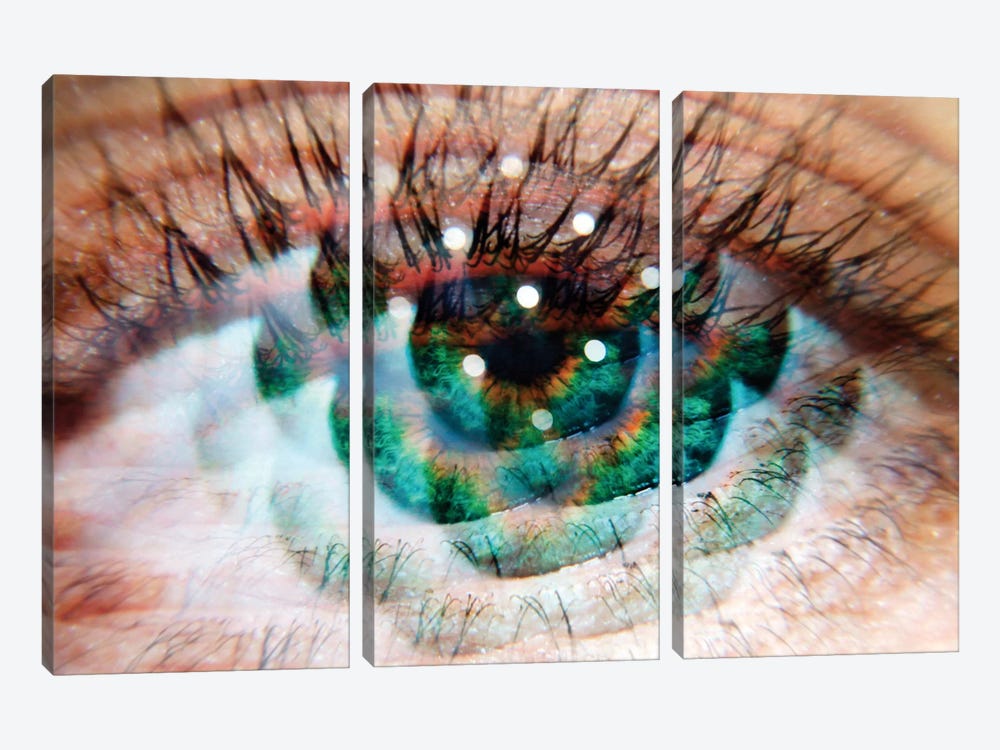 Eye Am Green by Elena Kulikova 3-piece Art Print