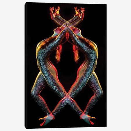 Metallic Rainbow Dancer Canvas Print #EKU48} by Elena Kulikova Canvas Print