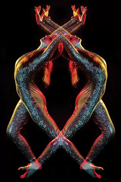 Elena Kulikova: Metallic Rainbow Dancer by Elena Kulikova