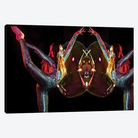 Metallic Rainbow Dancer Mirrored Canvas Print #EKU49} by Elena Kulikova Canvas Print