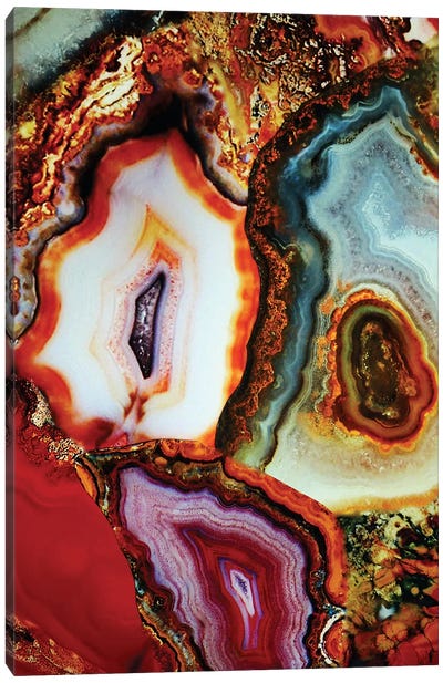 The Earth and Sky Teach Us More Canvas Art Print - Agate, Geode & Mineral Art