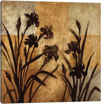 Iris Silhouette I Canvas Art Print