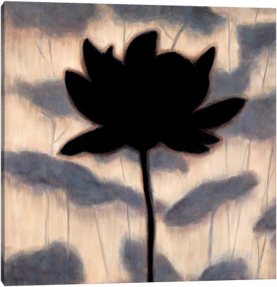 Blossom Silhouette I Canvas Art Print