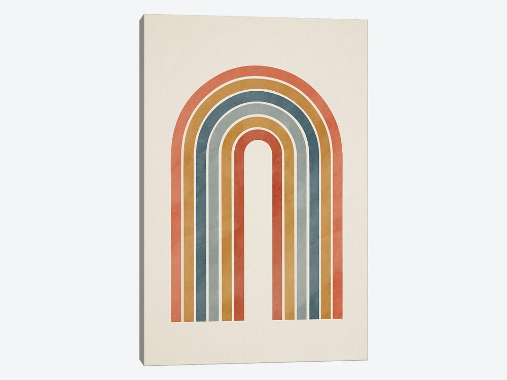 Colorful Minimalist Rainbow by EmcDesignLab 1-piece Canvas Art Print
