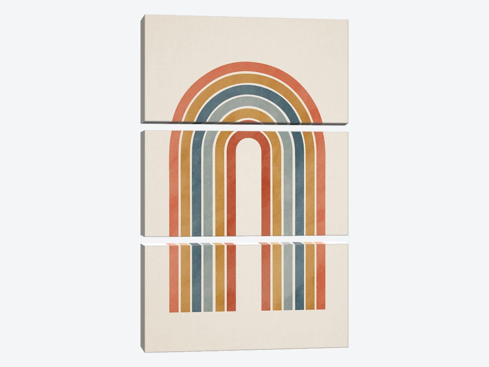 Colorful Minimalist Rainbow by EmcDesignLab 3-piece Art Print