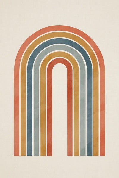 Rainbows: Colorful Minimalist Rainbow by EmcDesignLab