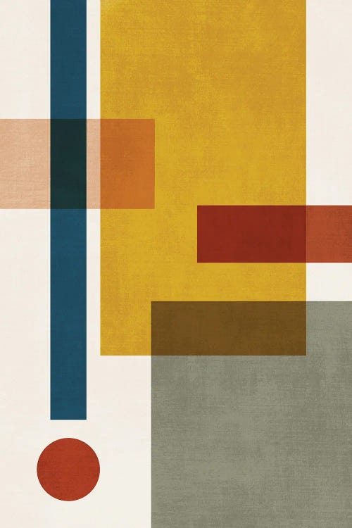 Bauhaus Abstract Geo VI by EmcDesignLab wall art