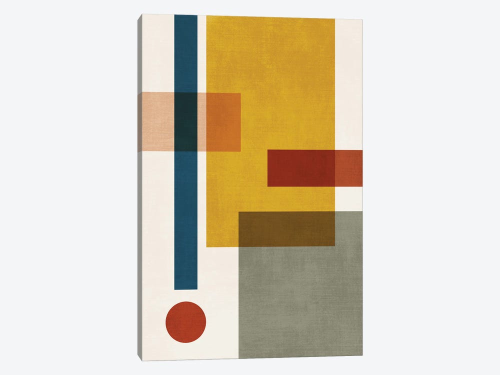 Bauhaus Abstract Geo VI by EmcDesignLab 1-piece Canvas Print