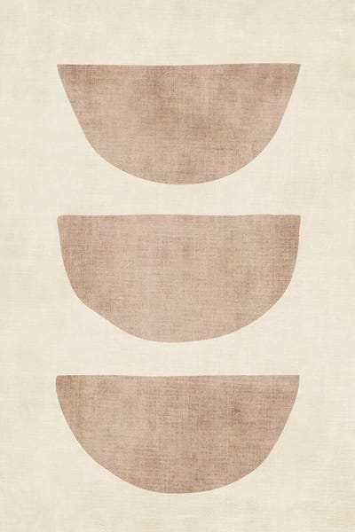 Beige Tan Semicircles