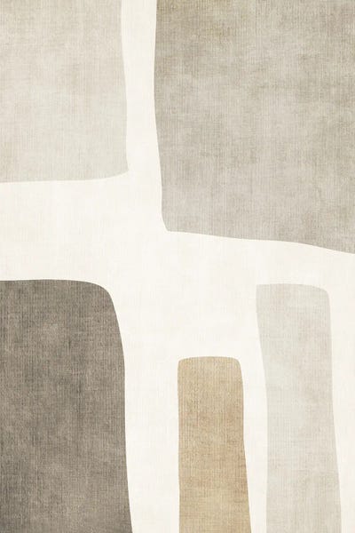 EmcDesignLab: Minimalist Neutral Tones Abstract I by EmcDesignLab