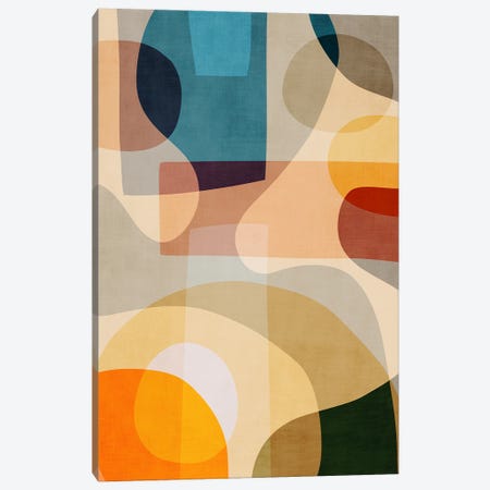 Colorful Abstract Shapes IV Canvas Print #ELB165} by EmcDesignLab Canvas Art