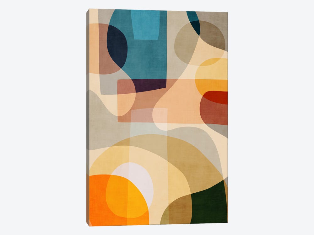Colorful Abstract Shapes IV by EmcDesignLab 1-piece Art Print
