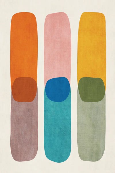 EmcDesignLab: Colorful Abstract Shapes Overlay I by EmcDesignLab