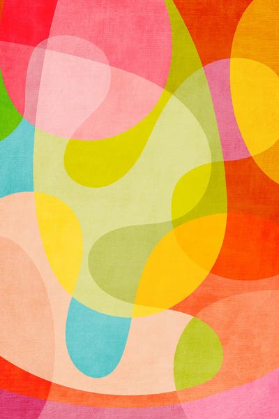 EmcDesignLab: Bright Vibrant Fresh Abstract Art I by EmcDesignLab