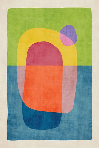 EmcDesignLab: Colorful Bright Pastel Tones Abstract I by EmcDesignLab