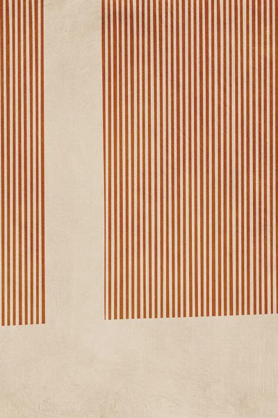 EmcDesignLab: Terracotta Modern Minimalist Print by EmcDesignLab