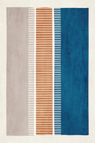 Navy Terrra Beige White Lines
