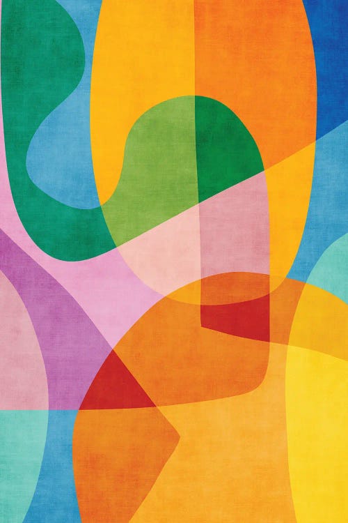 Vibrant Colors Contemporary Abstract Artwork by EmcDesignLab wall art