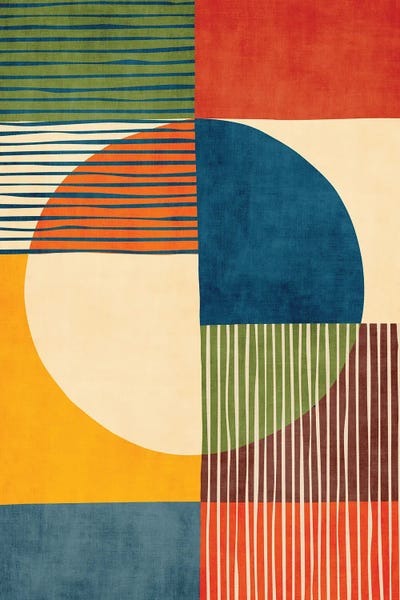 EmcDesignLab: Color Block Contemporary Abstract Artwork by EmcDesignLab