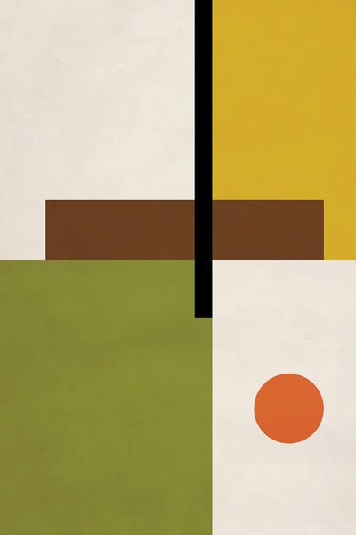 Modernism: Abstract Geo Bauhaus I by EmcDesignLab